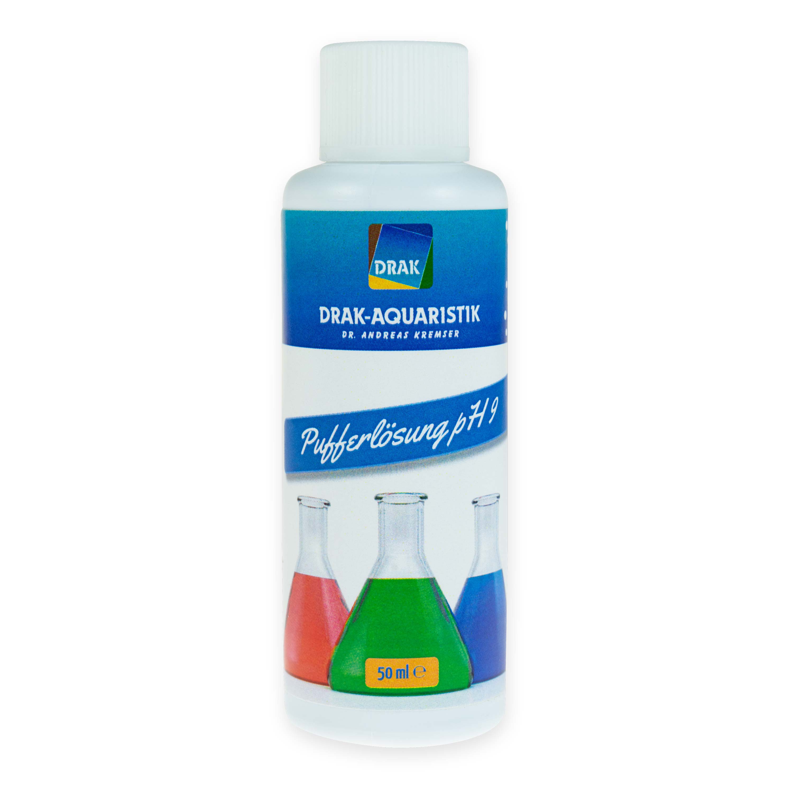 Puffer pH 9 (20 °C) - blau gefärbt - 50 ml