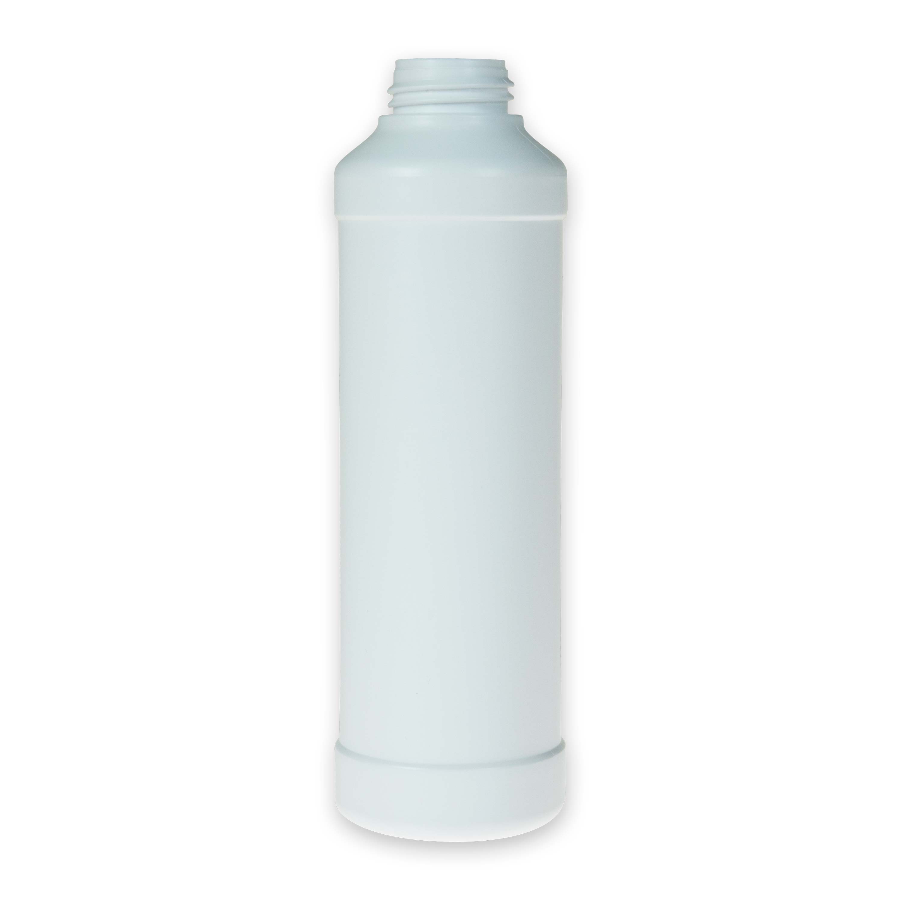 Zylindrische Rundflasche aus HDPE weiß 250 ml