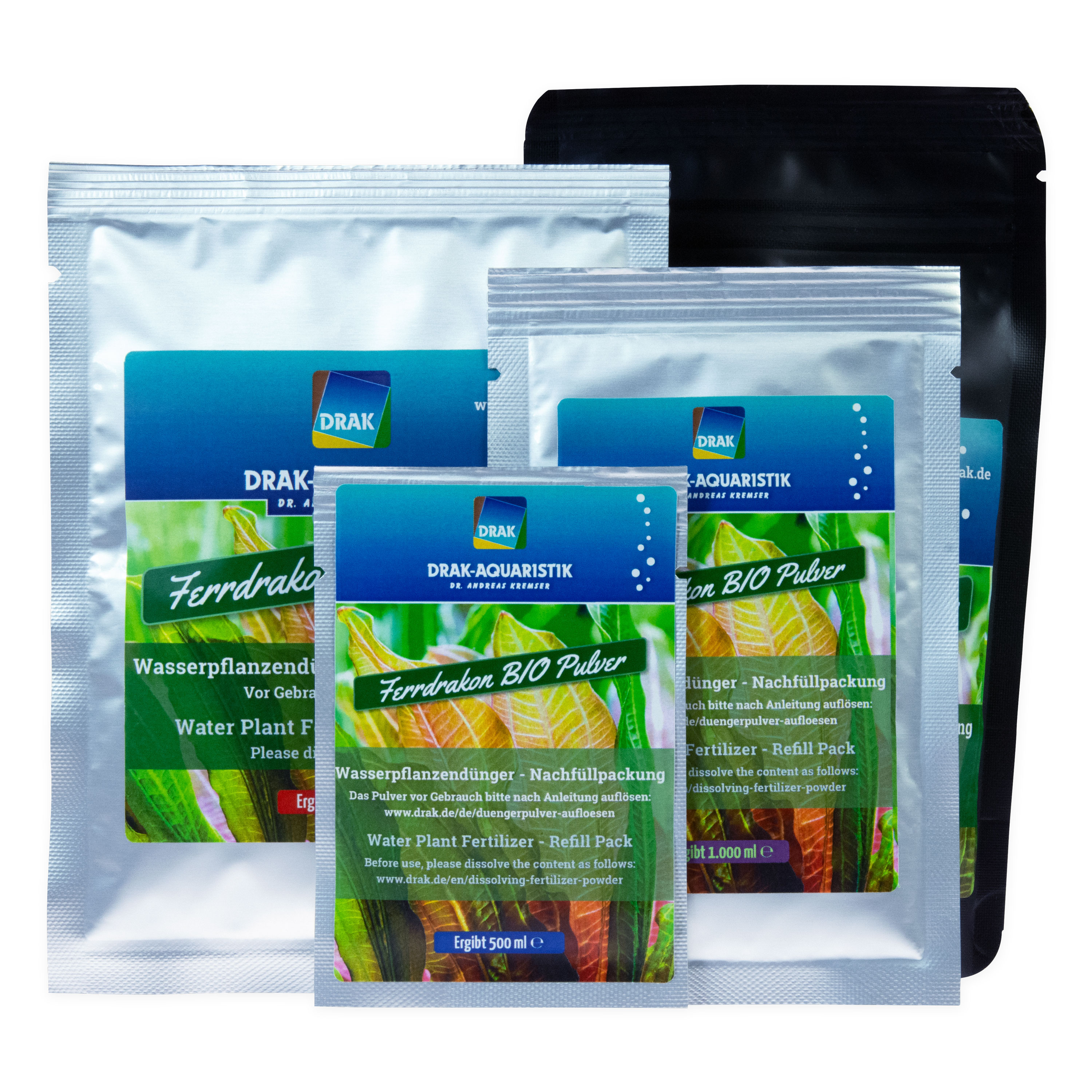 Ferrdrakon BIO Wasserpflanzendünger Nachfüllpackungen