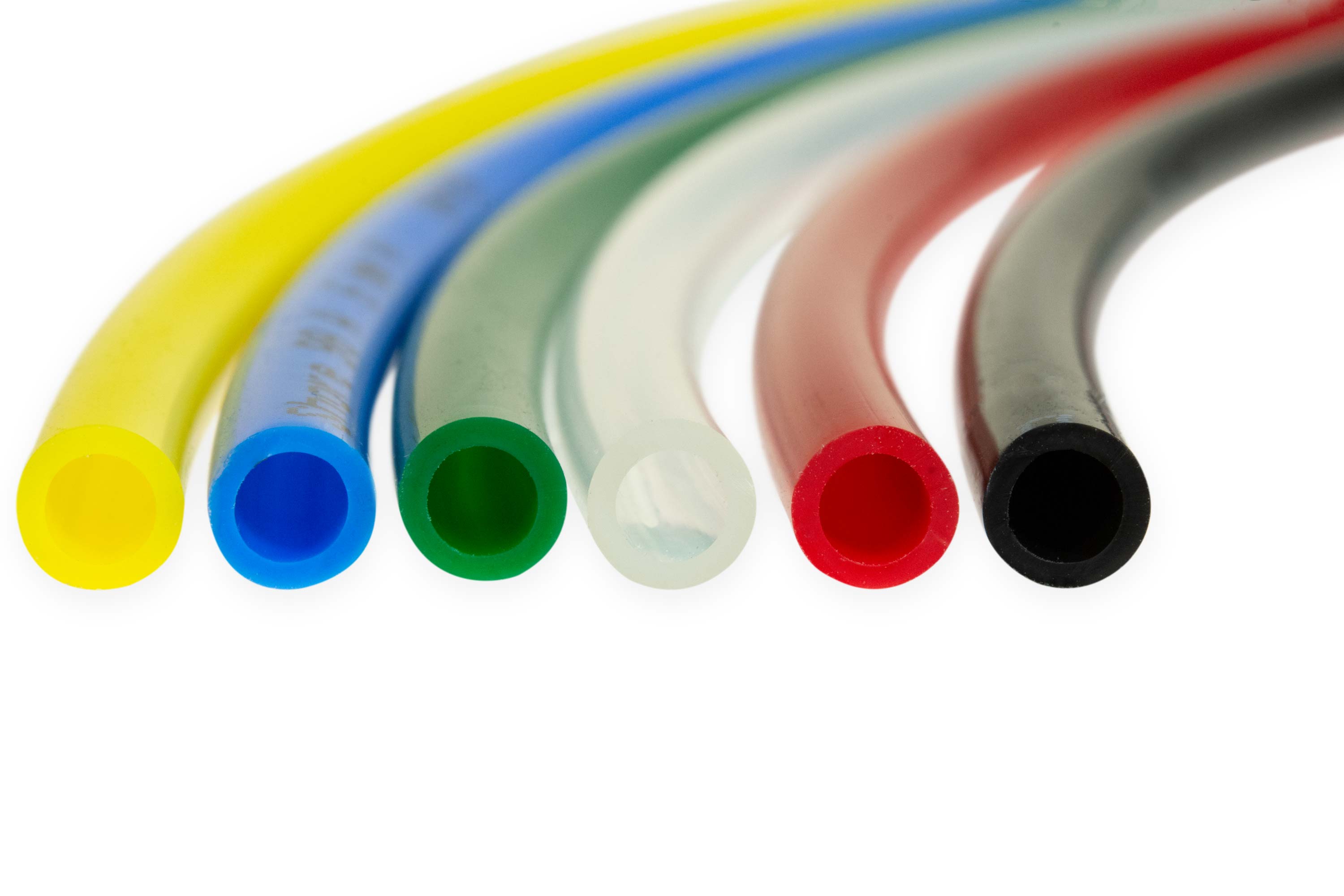 LDPE-Hochdruckschlauch 6/4 in 6 Farben Schnittseite