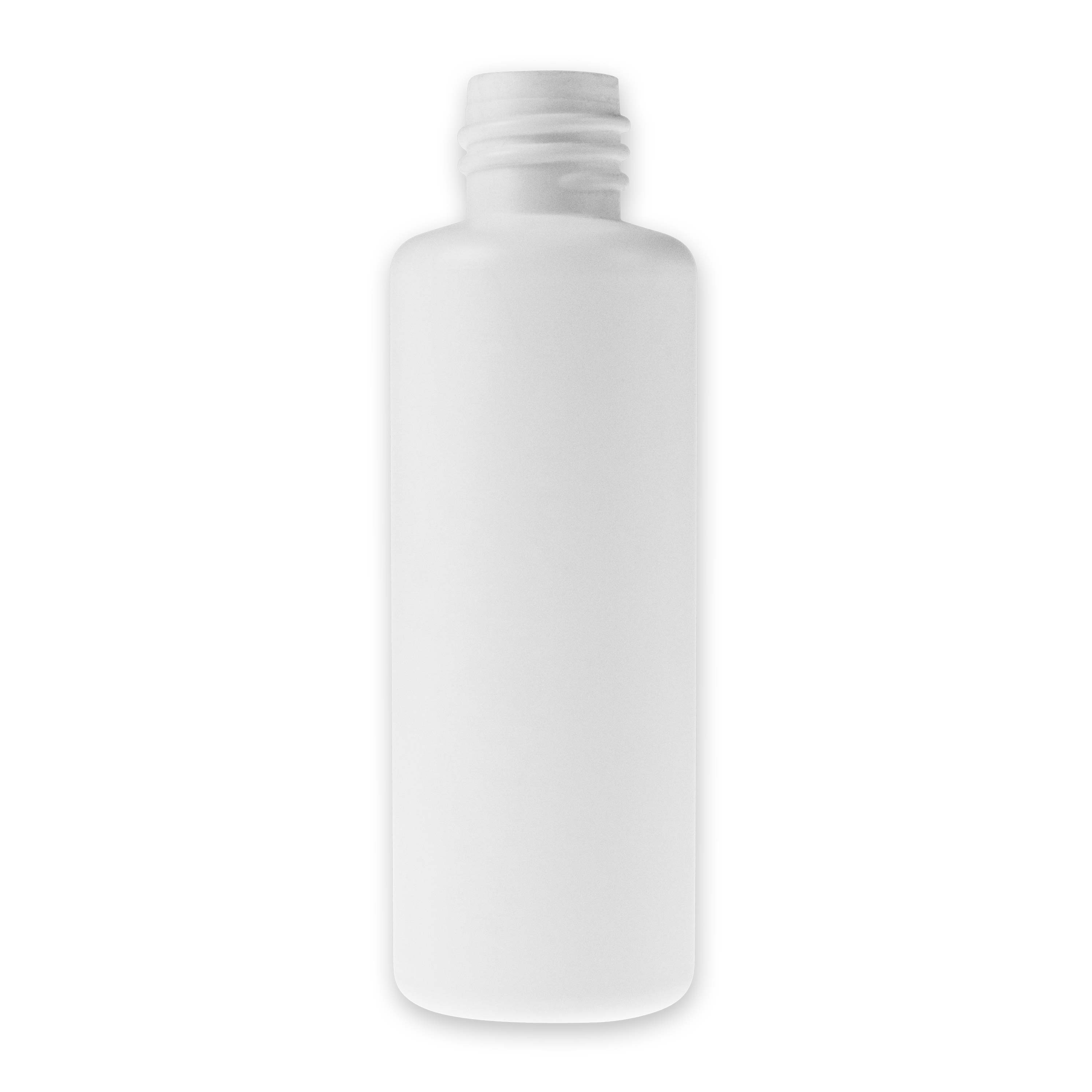 Zylindrische Rundflasche aus HDPE weiß 50 ml